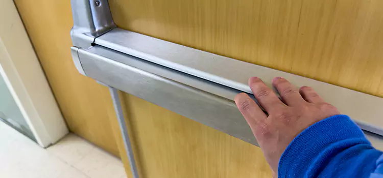 Installing a Push Bar on a Door Chesapeake